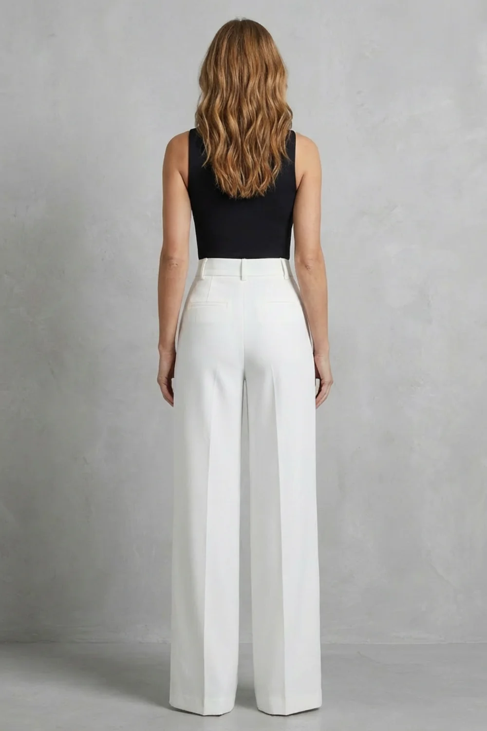 Elozane – Tailored pleats – High-waist wide-leg trousers - Image 4