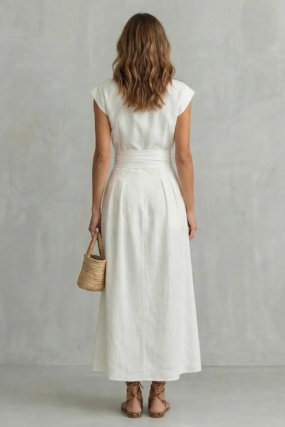 Elvarenne – Refined waist detail – Maxi dress - Image 4