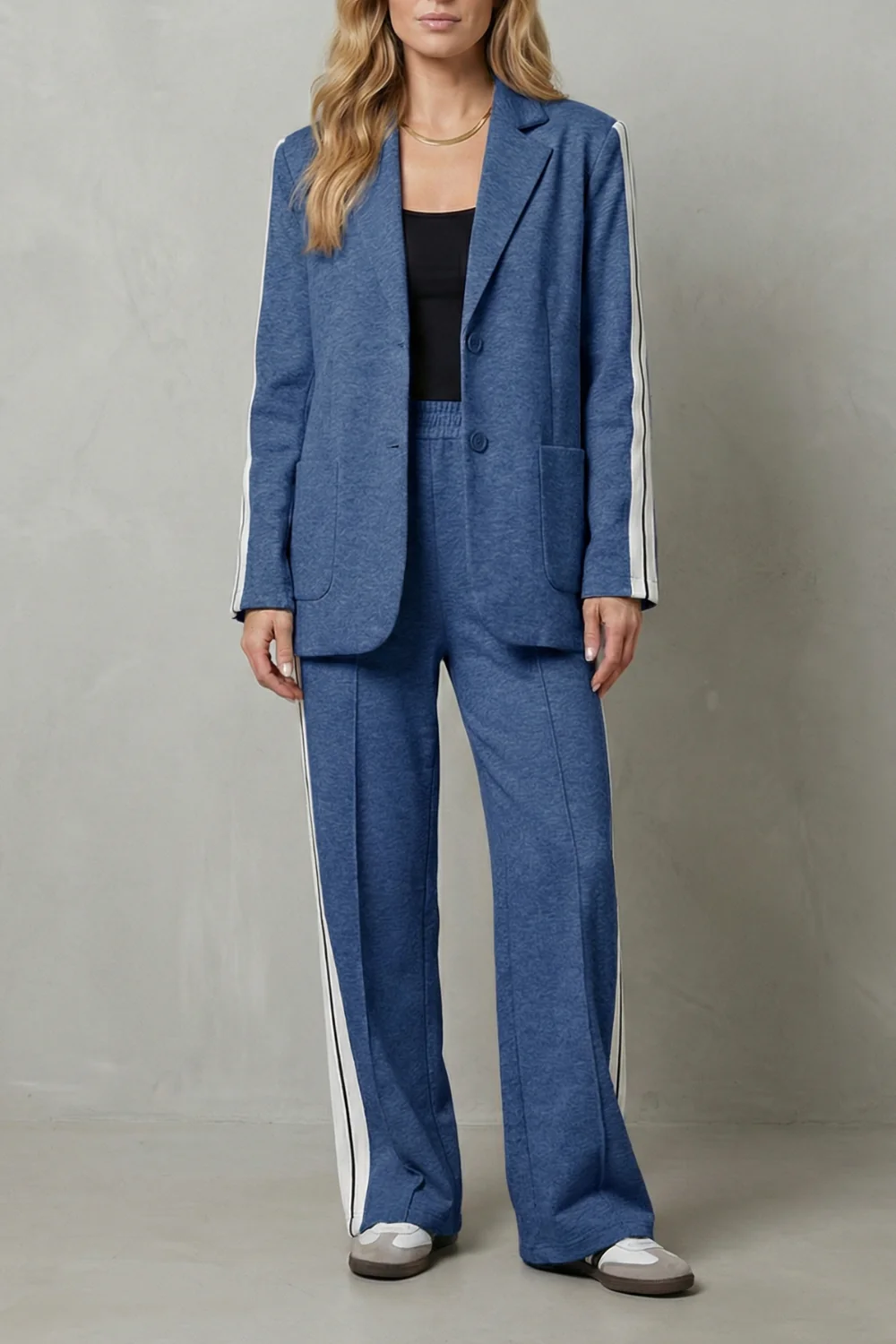 Elvaris – Sporty tailored contrast – Two piece set - Image 11