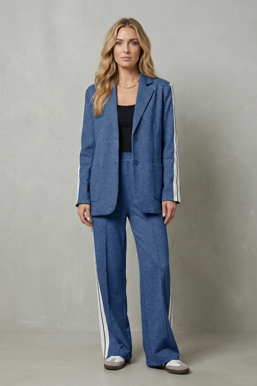 Elvaris – Sporty tailored contrast – Two piece set - Image 12