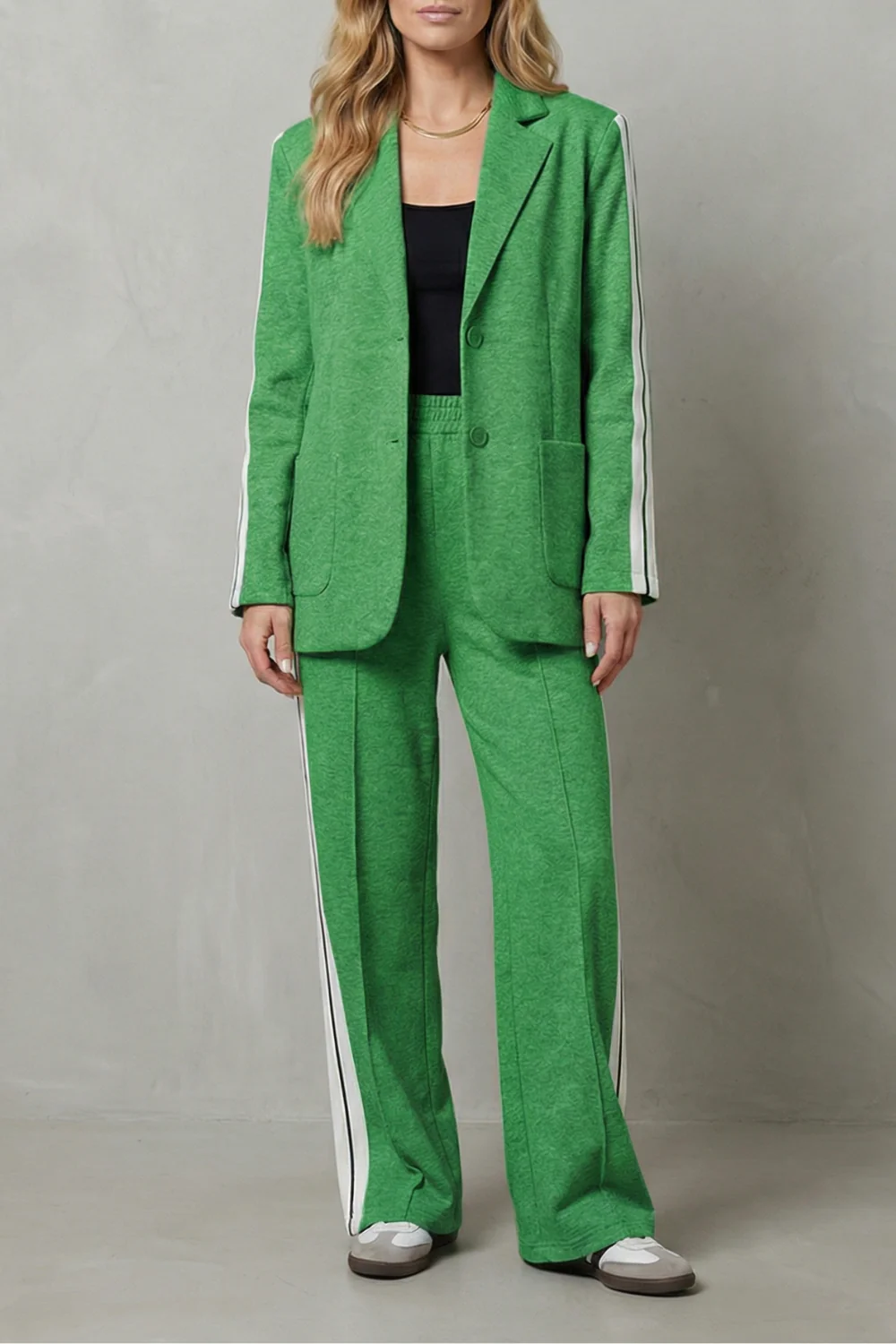 Elvaris – Sporty tailored contrast – Two piece set - Image 13