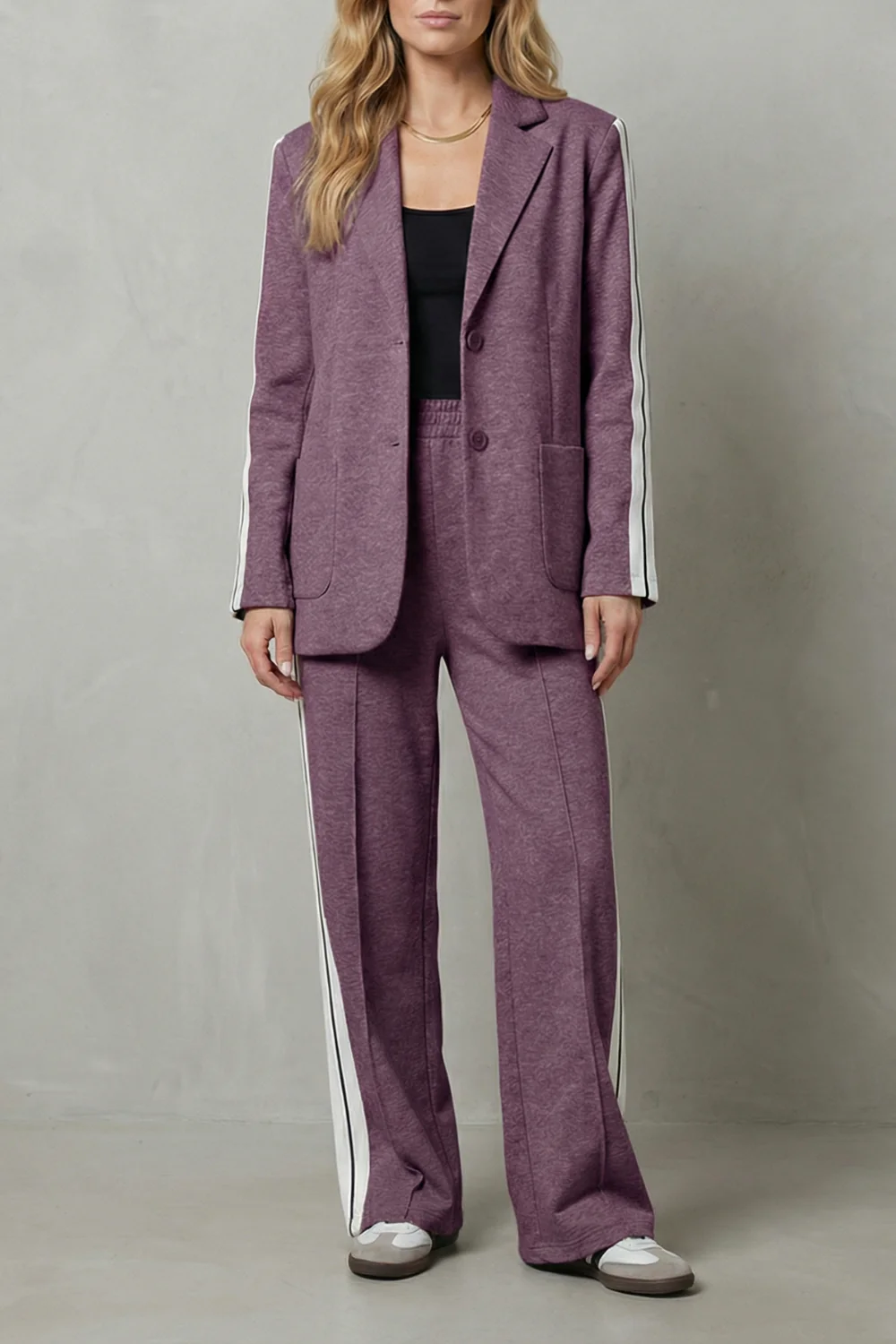 Elvaris – Sporty tailored contrast – Two piece set - Image 15