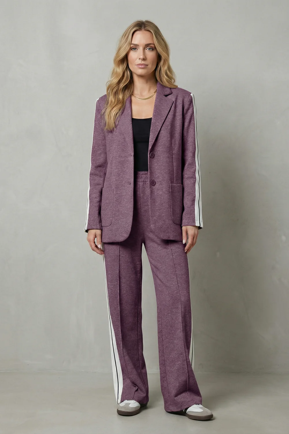 Elvaris – Sporty tailored contrast – Two piece set - Image 16