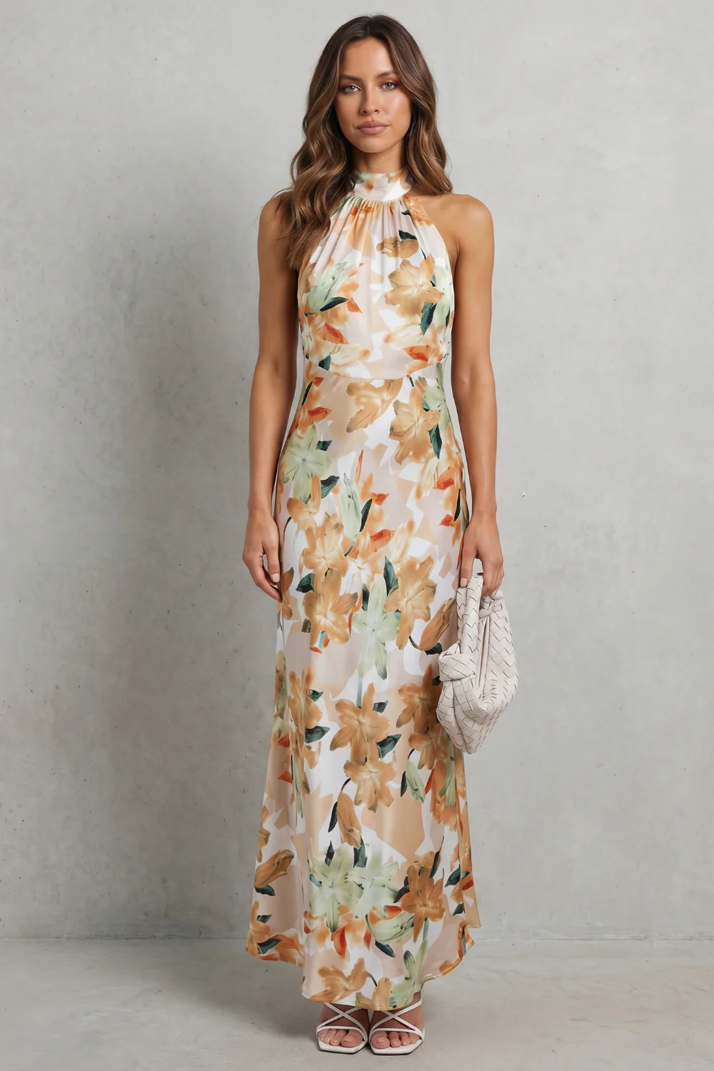 Emberelle – Floral halter elegance – Maxi dress - Image 2