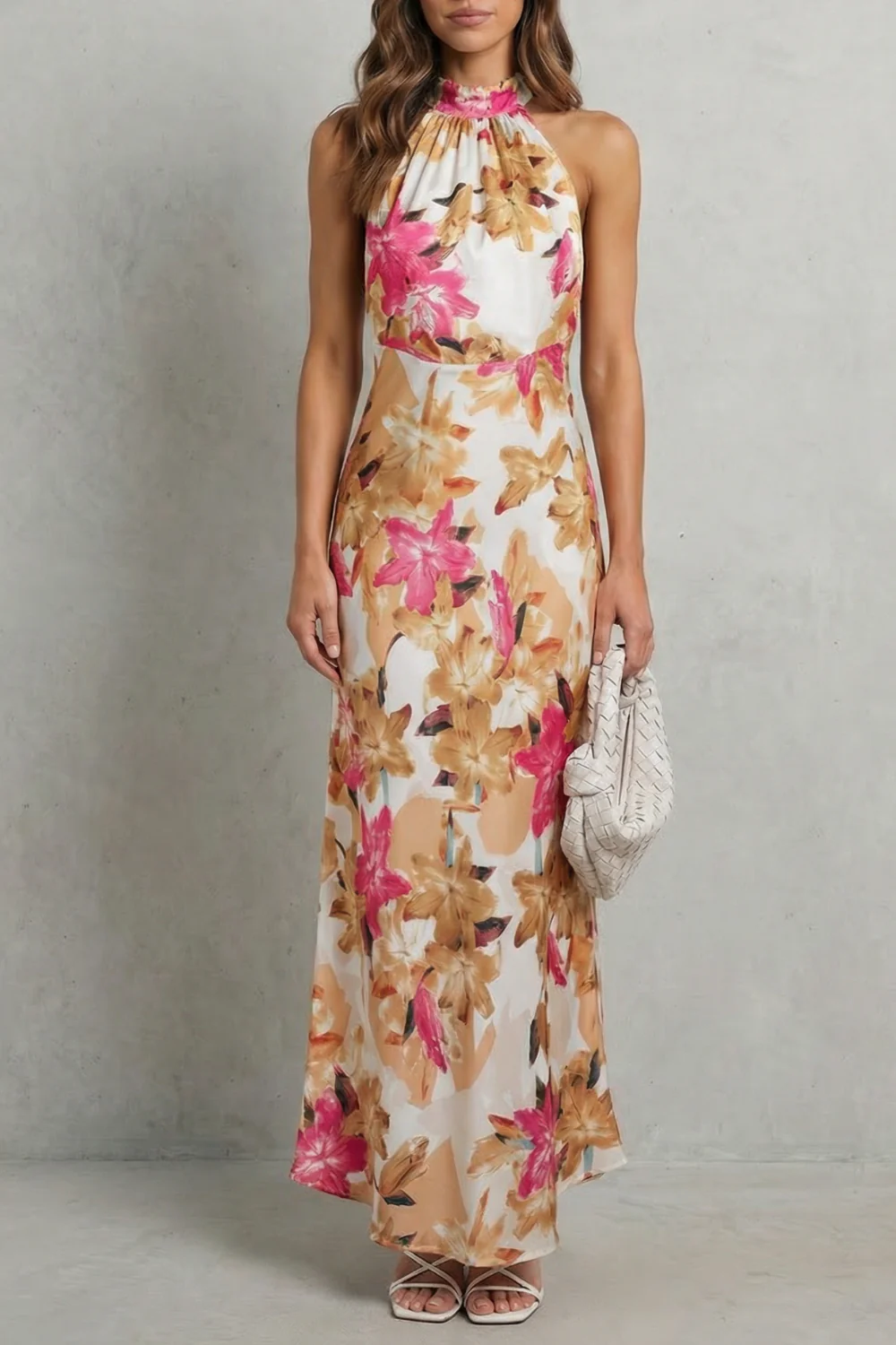 Emberelle – Floral halter elegance – Maxi dress - Image 5