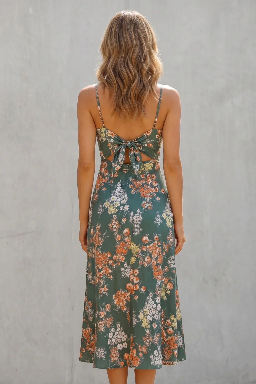 Evelisse – Floral tie-front allure – Midi dress - Image 4