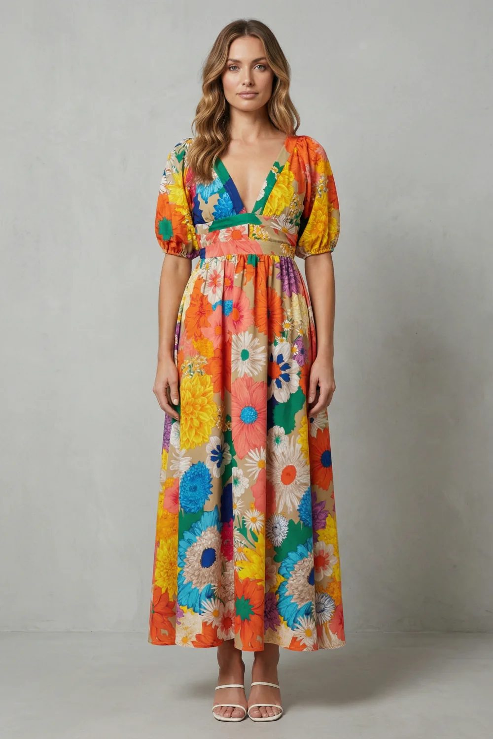 Floracelle – Vibrant floral charm – Maxi dress - Image 2