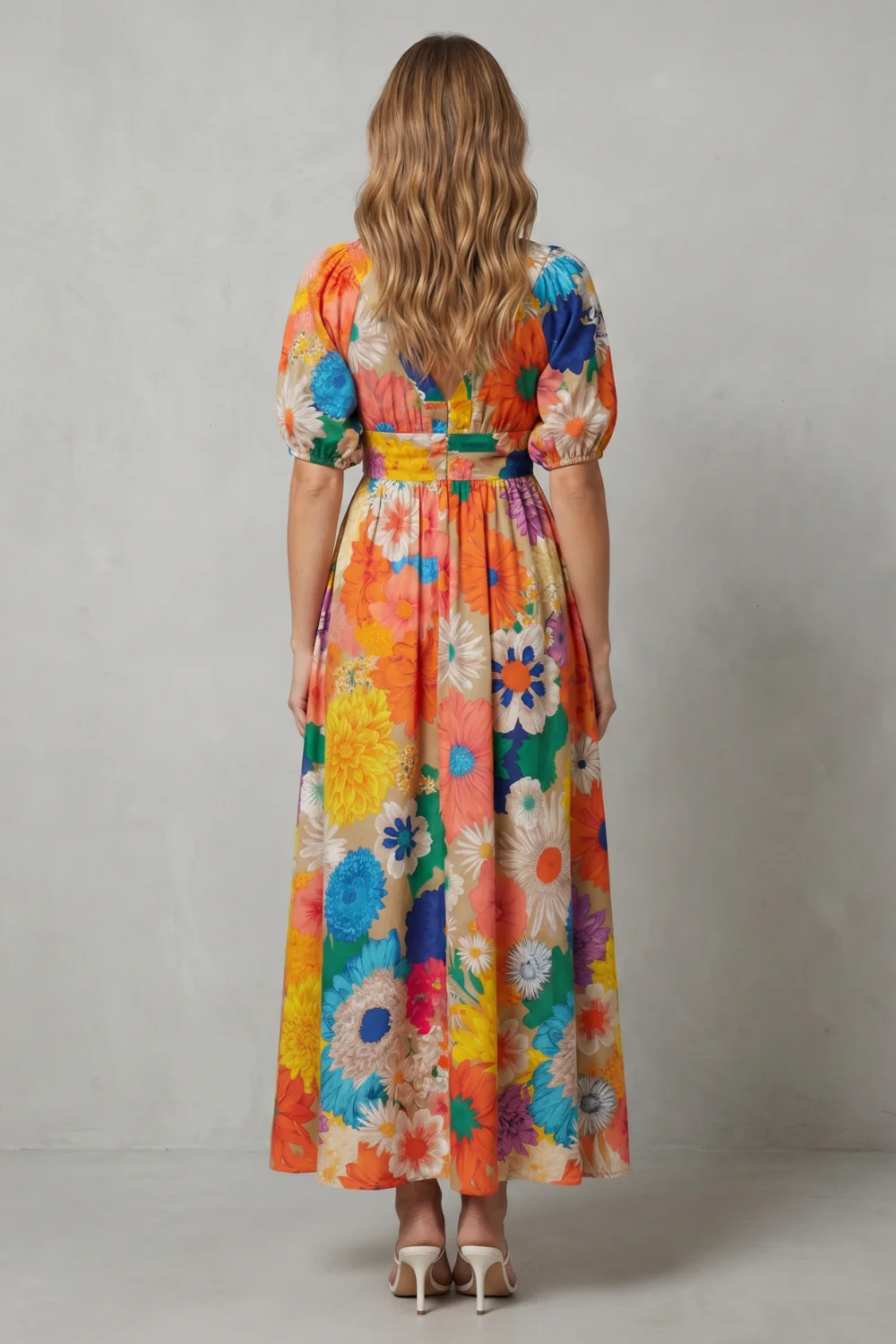 Floracelle – Vibrant floral charm – Maxi dress - Image 4