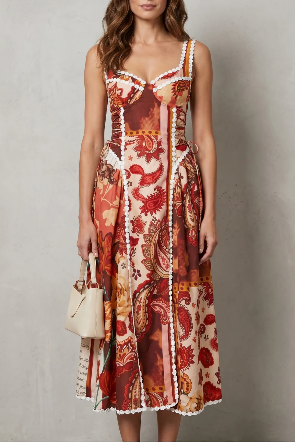 Floréva – Paisley floral charm – Midi dress