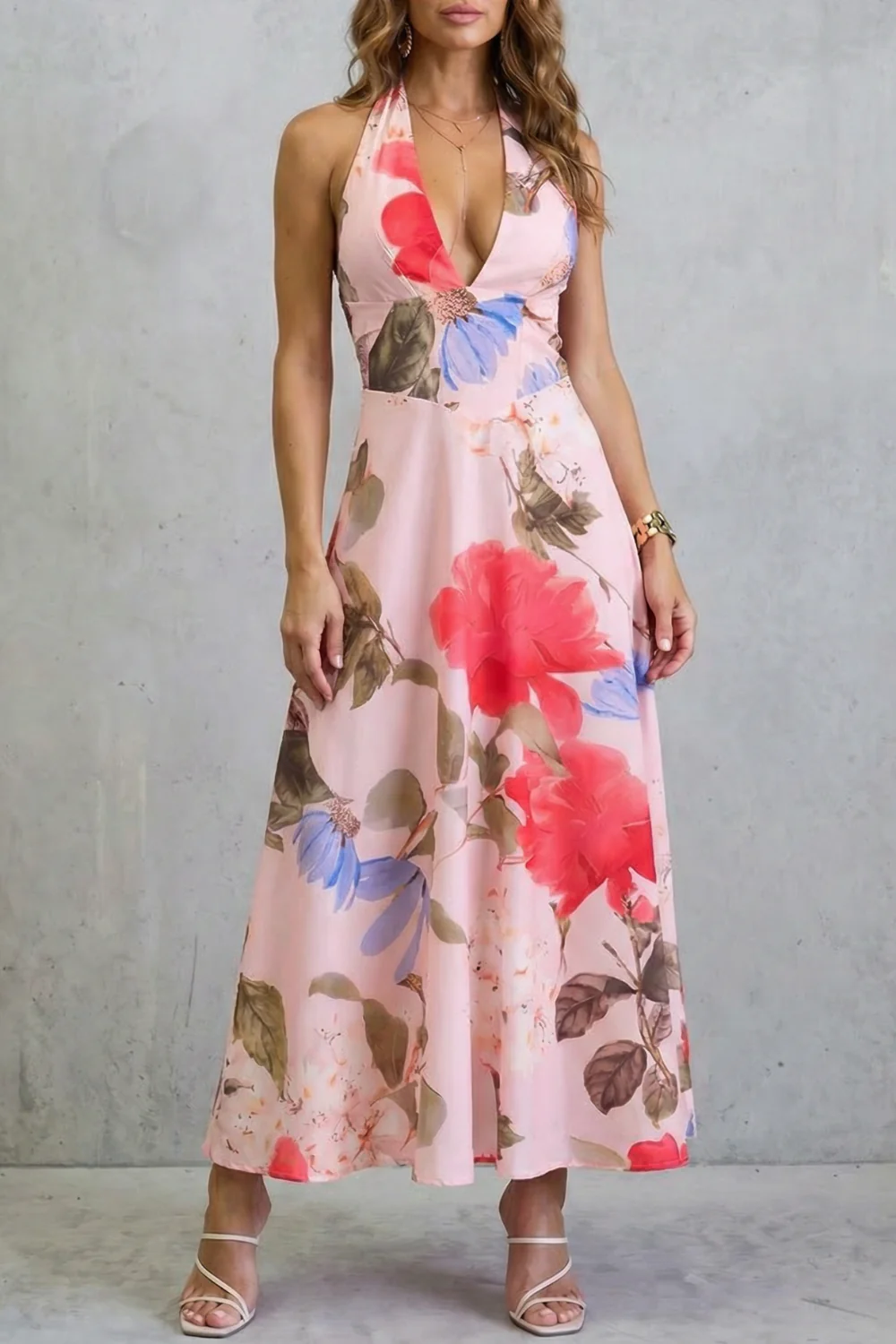Florévia – Backless floral elegance – Maxi dress - Image 9