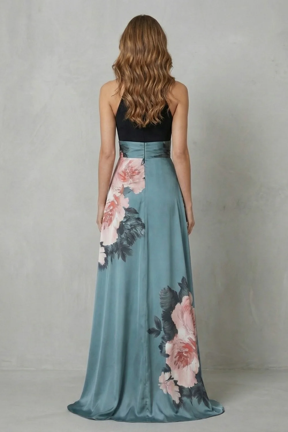 Florévia – Contrast floral elegance – Maxi dress - Image 4