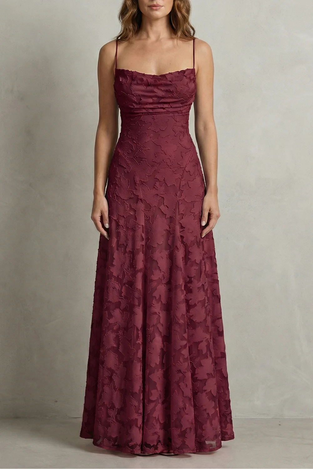 Florielle – Romantic floral silhouette – Sleeveless maxi dress - Image 6