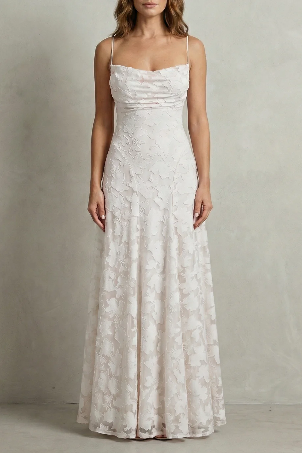 Florielle – Romantic floral silhouette – Sleeveless maxi dress - Image 8