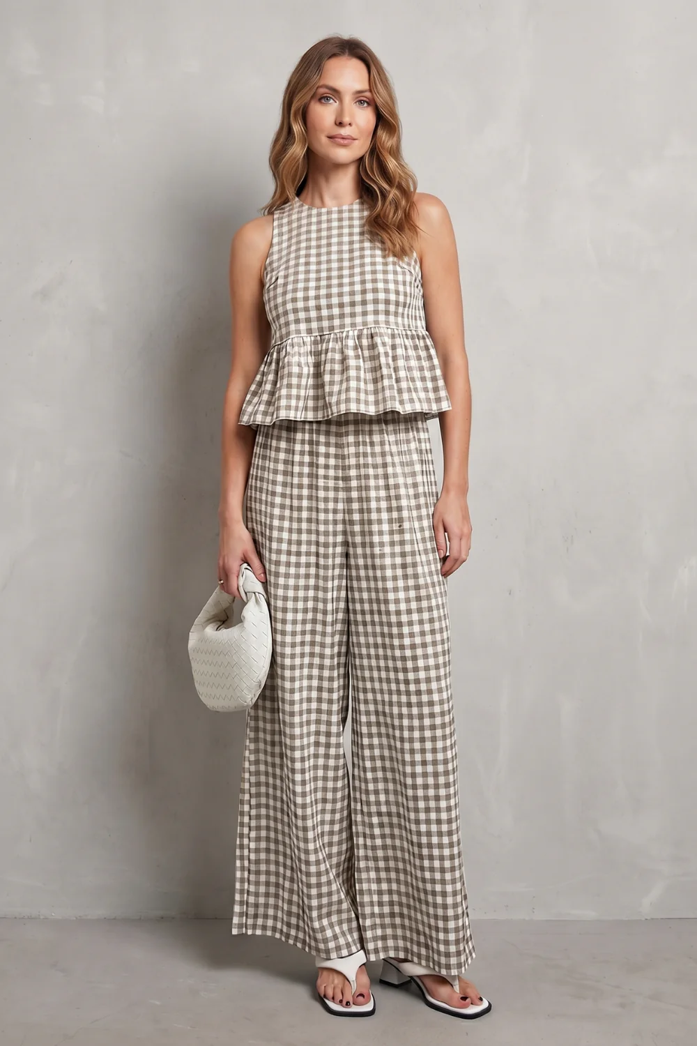Gingelle – Gingham ruffle ease – Trouser set - Image 10