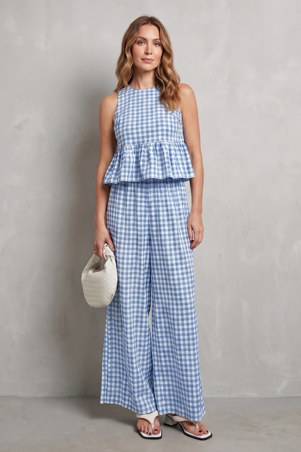 Gingelle – Gingham ruffle ease – Trouser set - Image 12