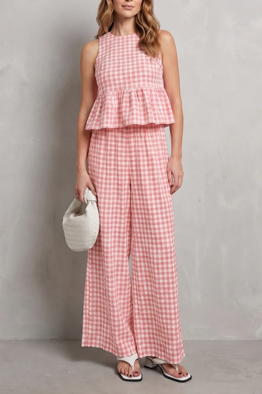 Gingelle – Gingham ruffle ease – Trouser set - Image 13