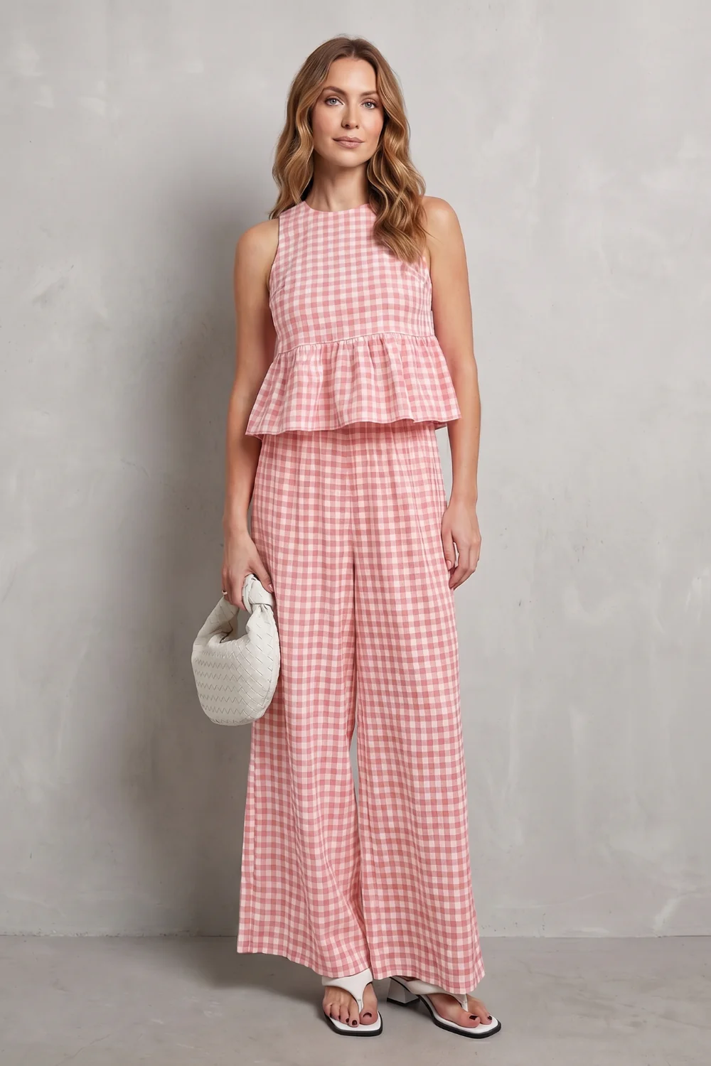 Gingelle – Gingham ruffle ease – Trouser set - Image 14