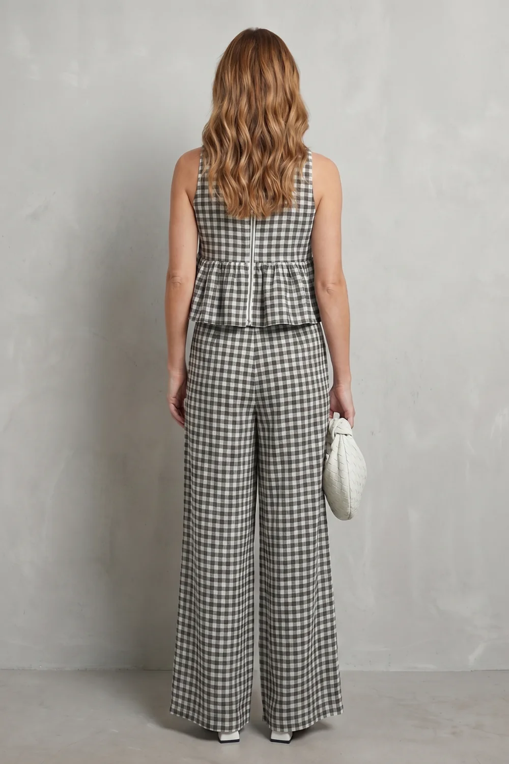 Gingelle – Gingham ruffle ease – Trouser set - Image 4