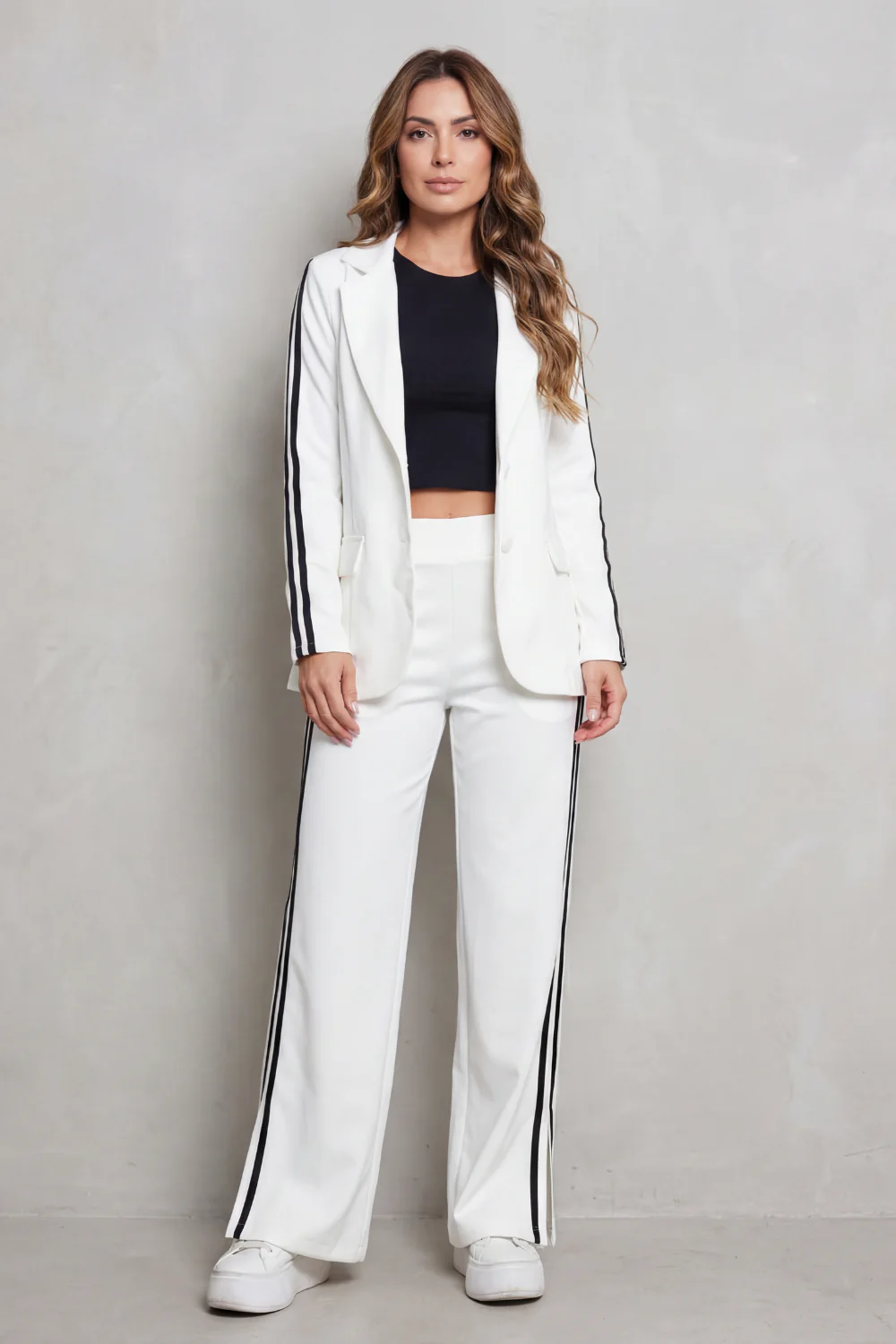 Ishie – Stripe detail – Sporty elegance set - Image 2