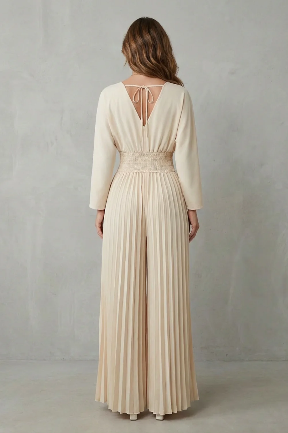 Isla – Pleated Wide-Leg Jumpsuit – Effortless Elegance - Image 4