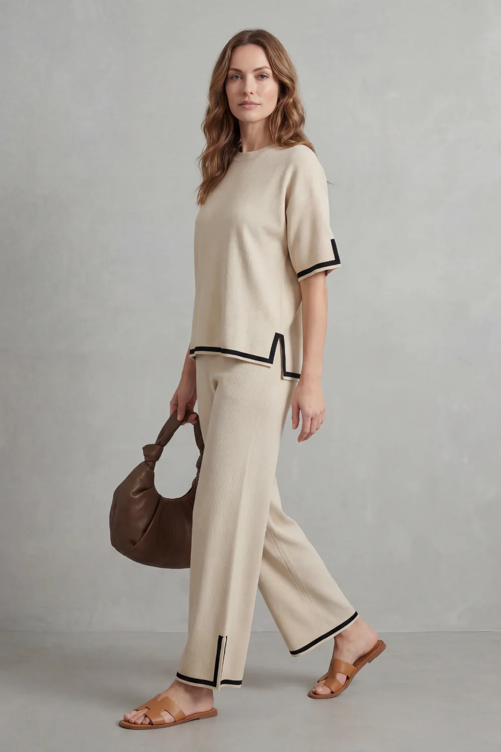 Jeah – Chic Contrast Trim – Lounge Set - Image 3