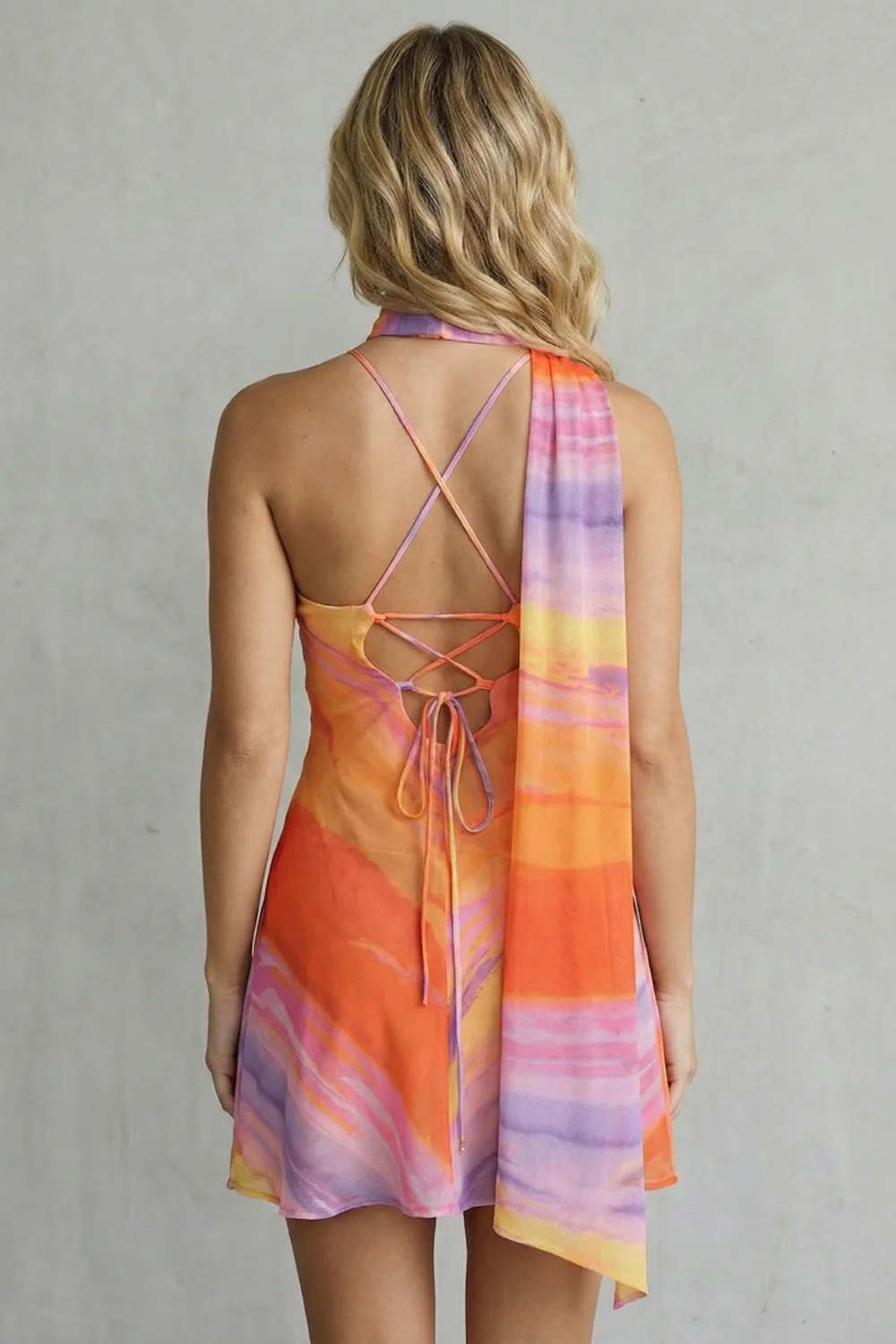 Katalisse – One-shoulder satin allure – Mini dress - Image 4