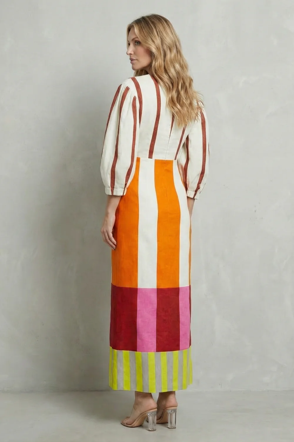 Kayara – Colour block statement – Maxi dress - Image 4