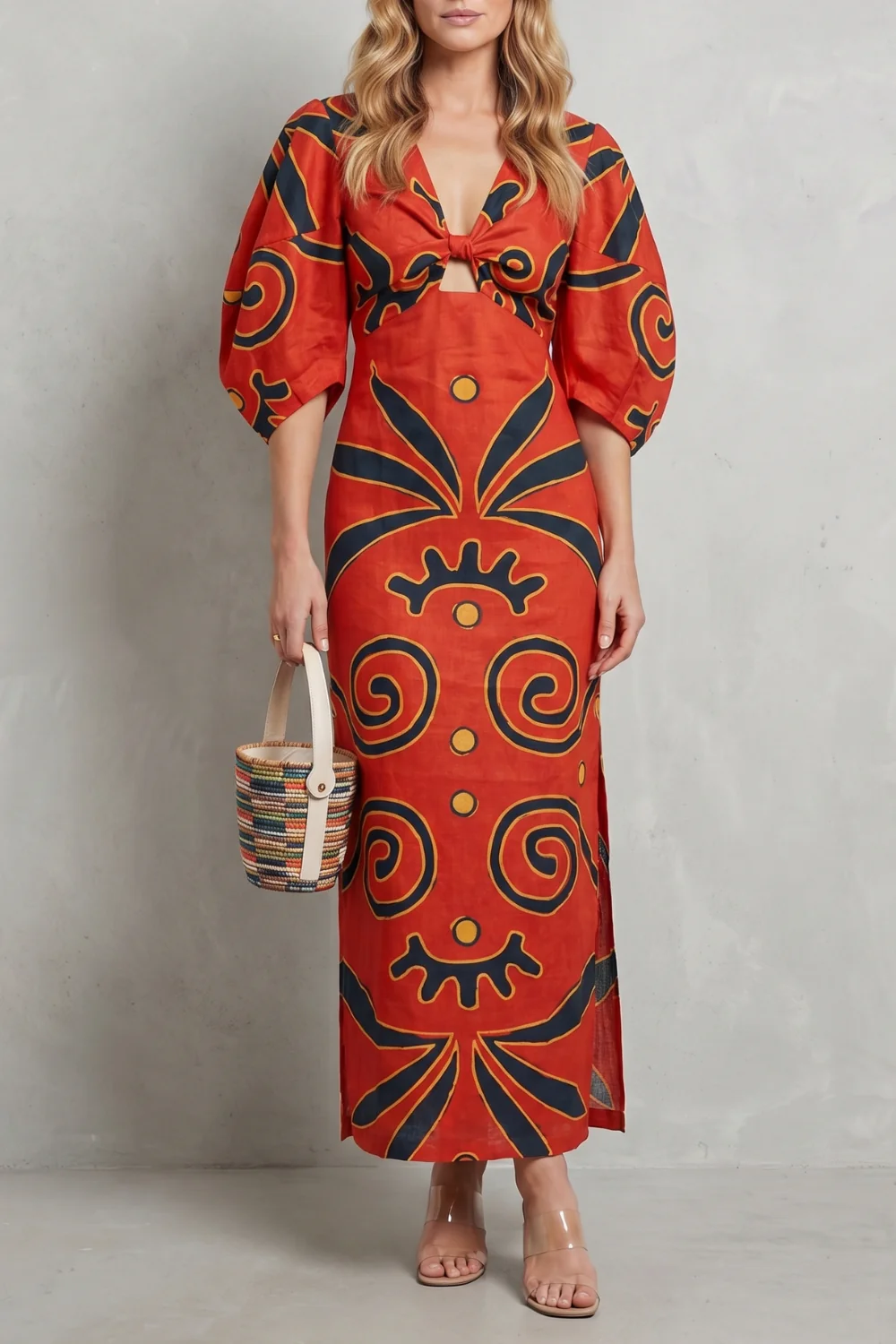 Kayara – Colour block statement – Maxi dress - Image 5