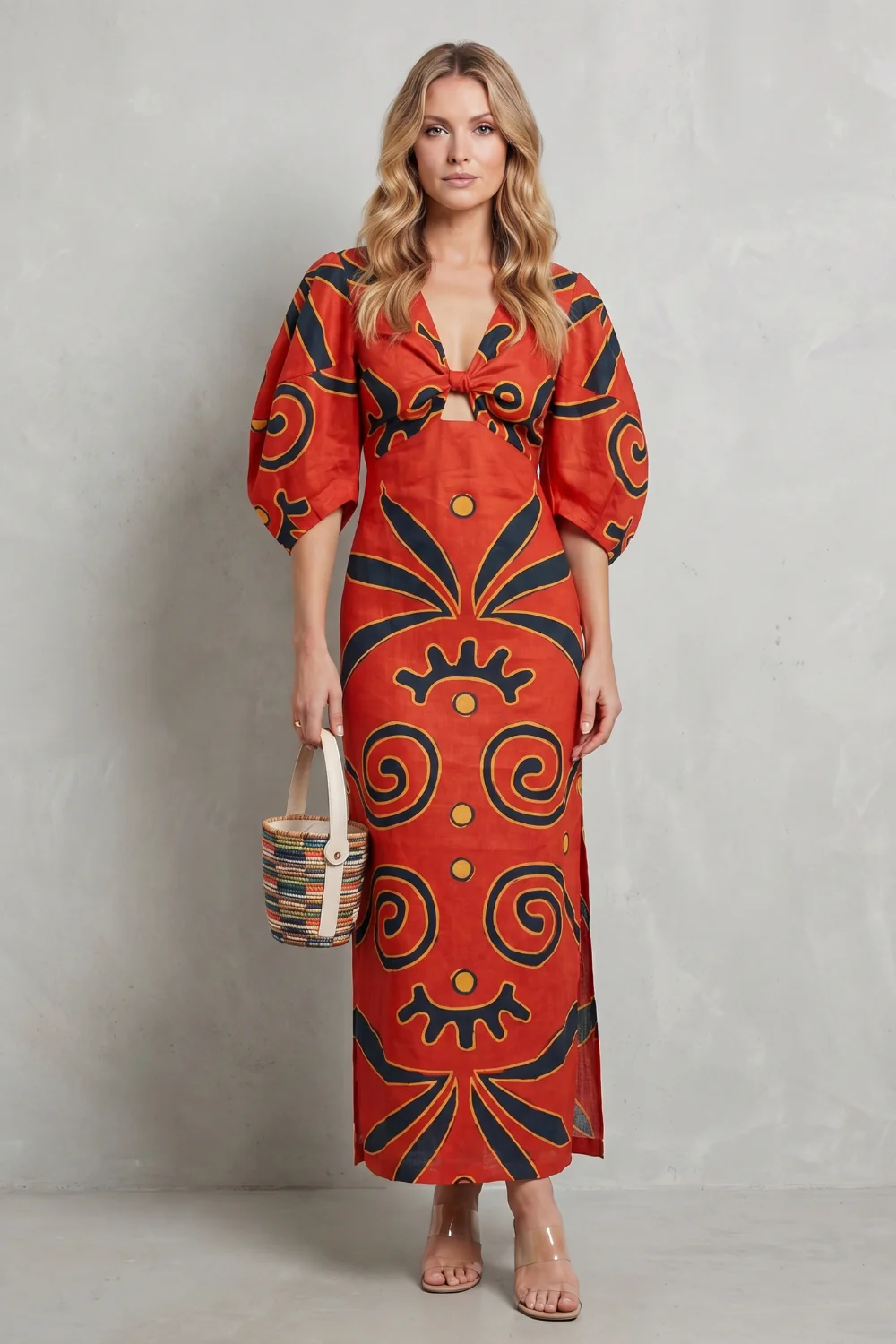 Kayara – Colour block statement – Maxi dress - Image 6