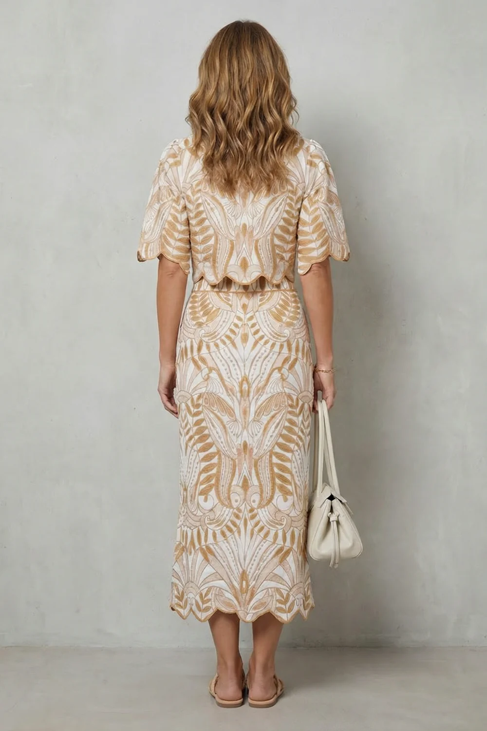 Korréline – Printed linen elegance – Skirt set - Image 4