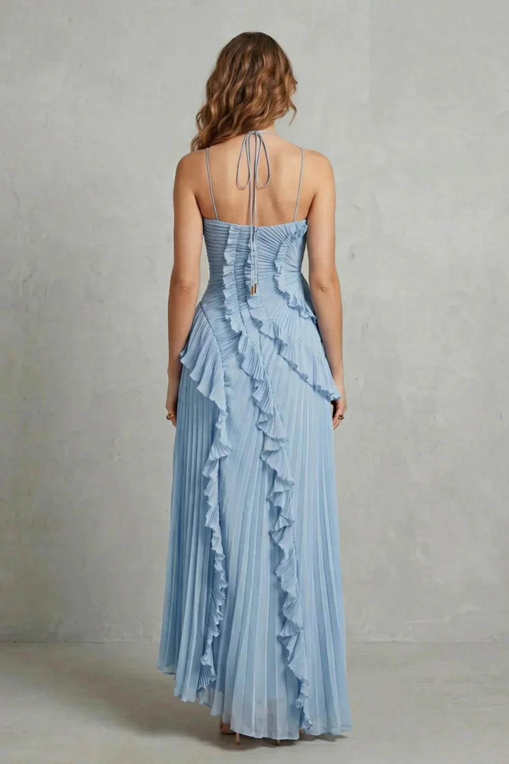 Lavirea – Sculpted pleats – One-shoulder midi dress - Image 18
