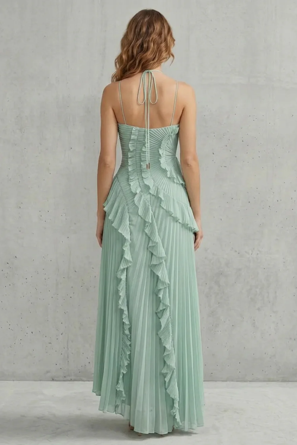 Lavirea – Sculpted pleats – One-shoulder midi dress - Image 22