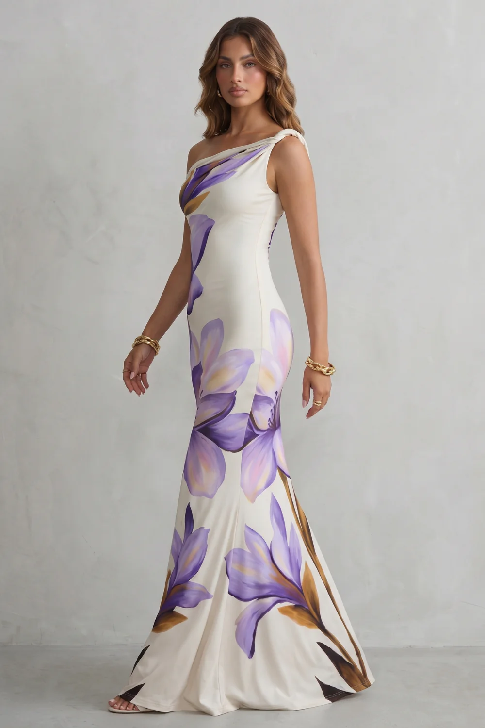 Liravelle – Off-shoulder floral allure – Maxi dress - Image 3