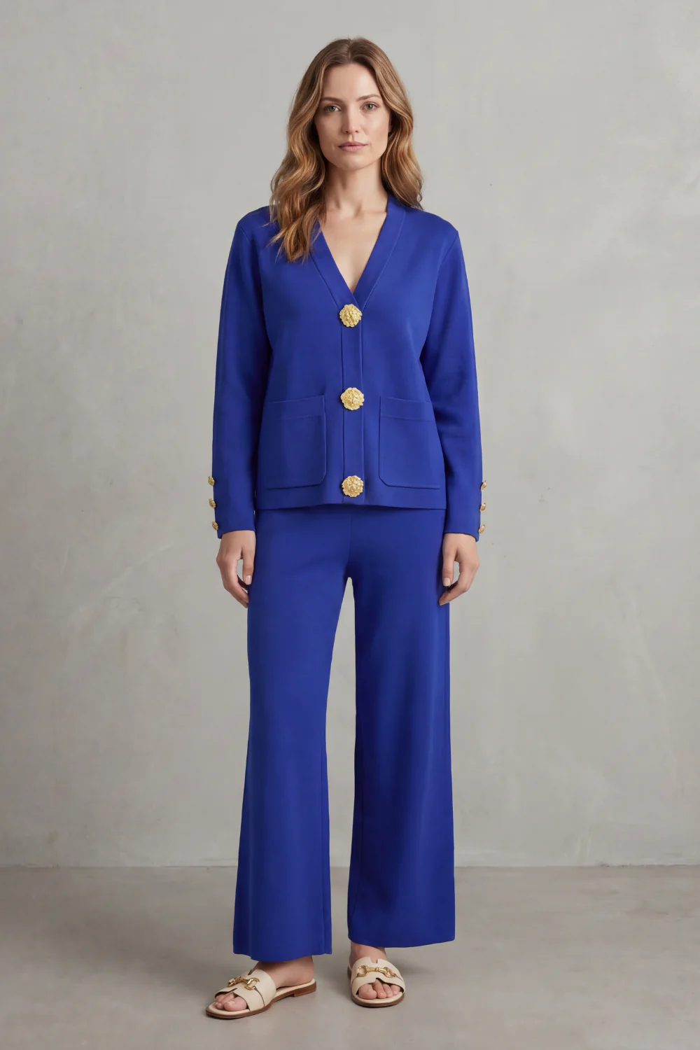 Livia – Gold button detail – Buttoned lounge set - Image 6