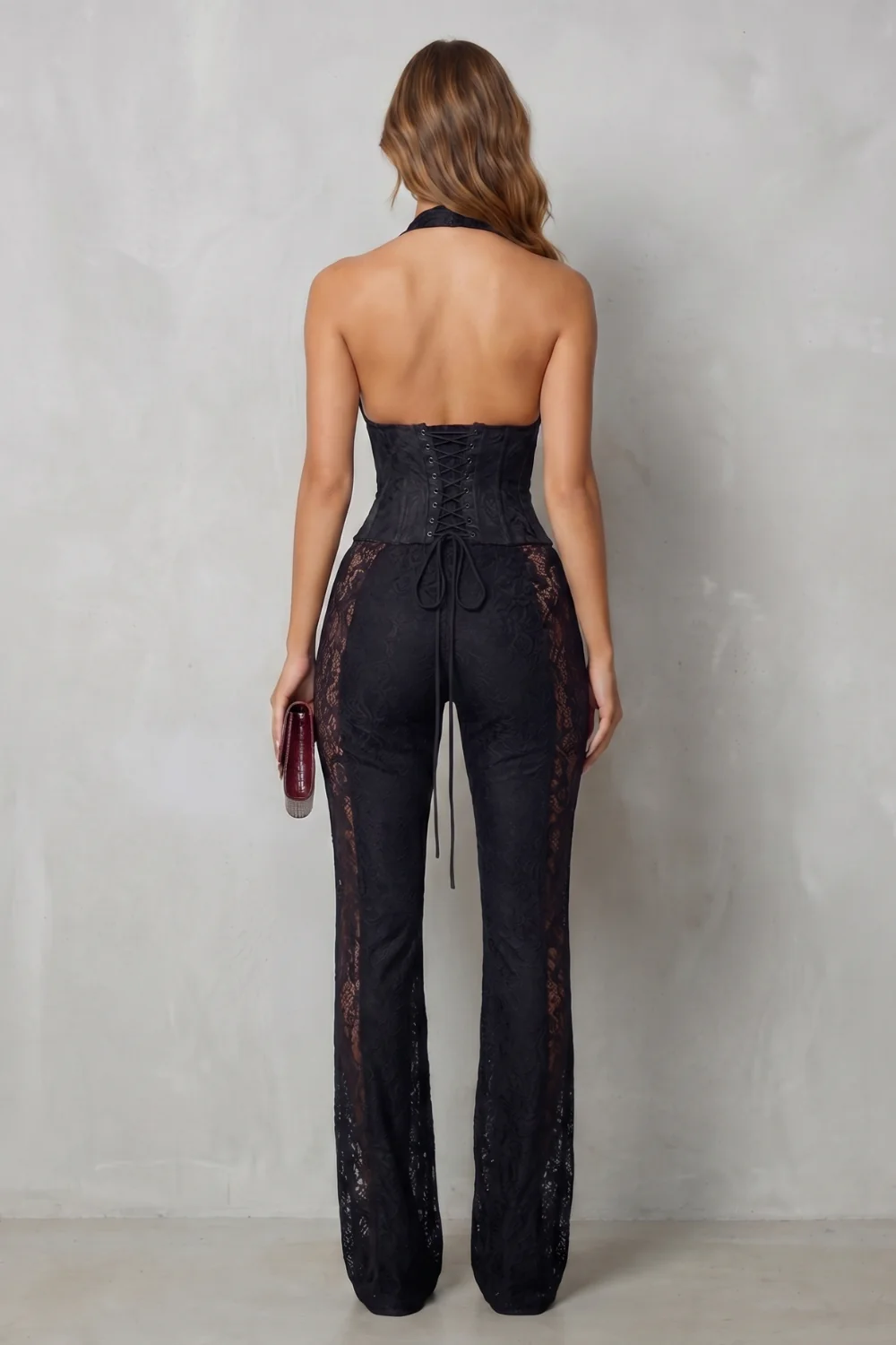 Lorelisse – Lace plunge allure – Jumpsuit - Image 4