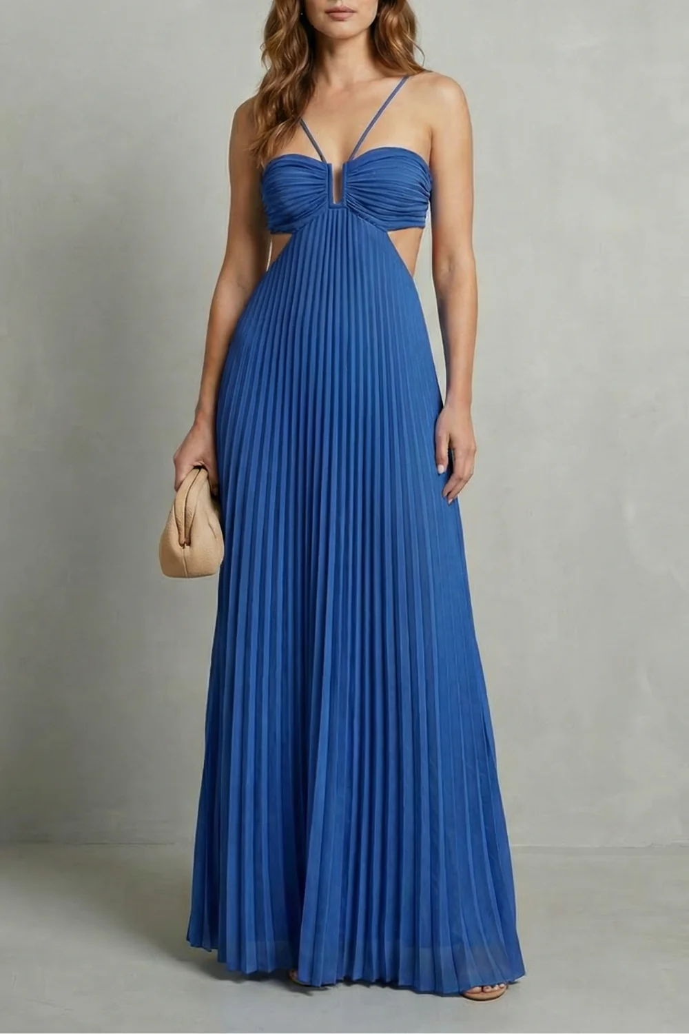 Luellara – Pleated halter elegance – Maxi dress - Image 11