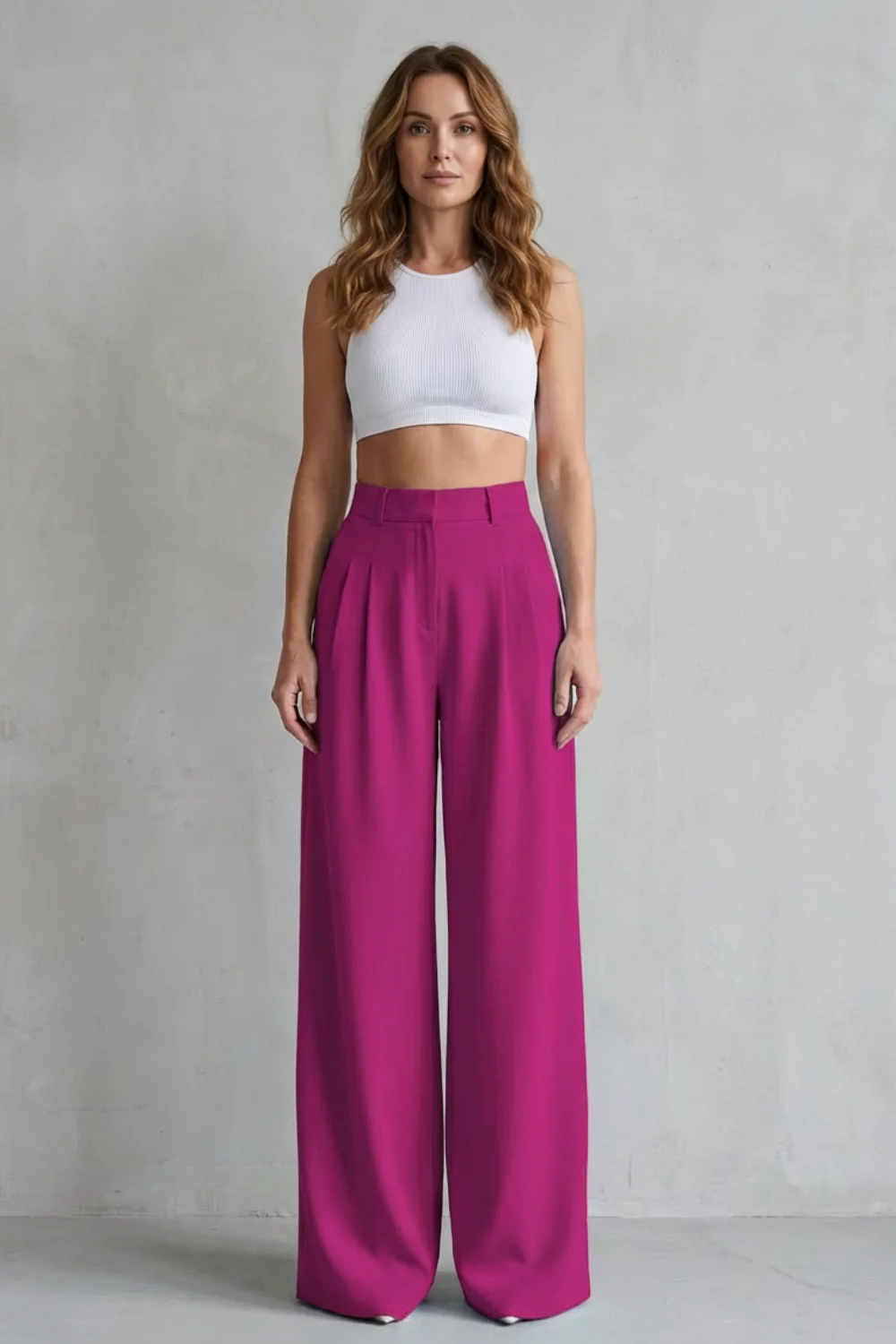 Lunévia – Flowing drape – Wide-leg tailored trousers - Image 10