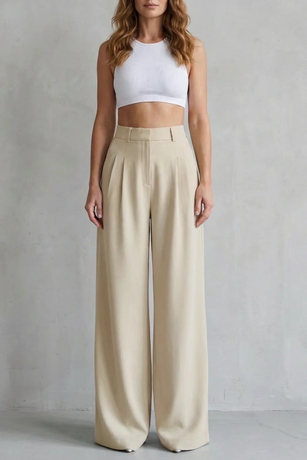 Lunévia – Flowing drape – Wide-leg tailored trousers - Image 11