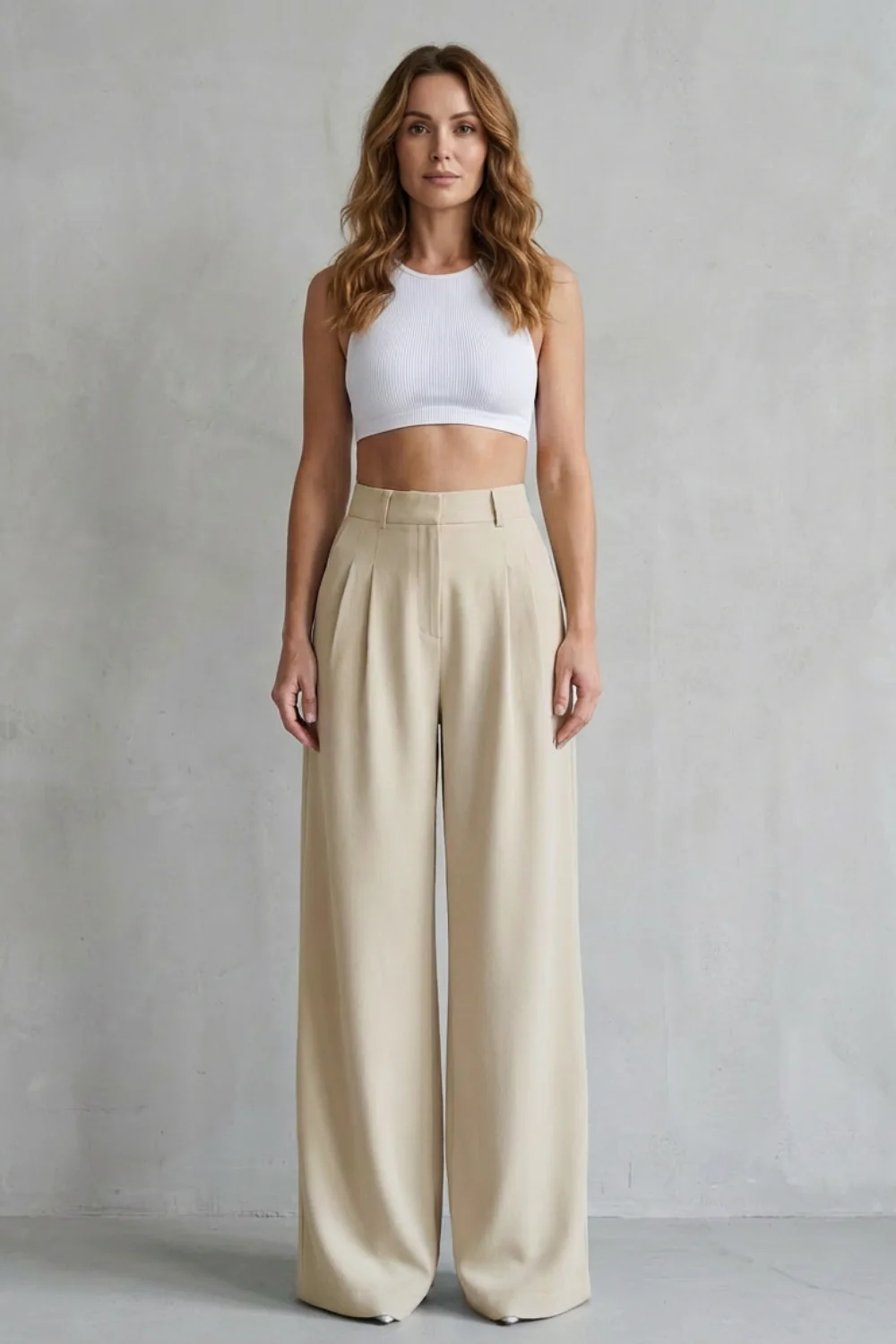 Lunévia – Flowing drape – Wide-leg tailored trousers - Image 12