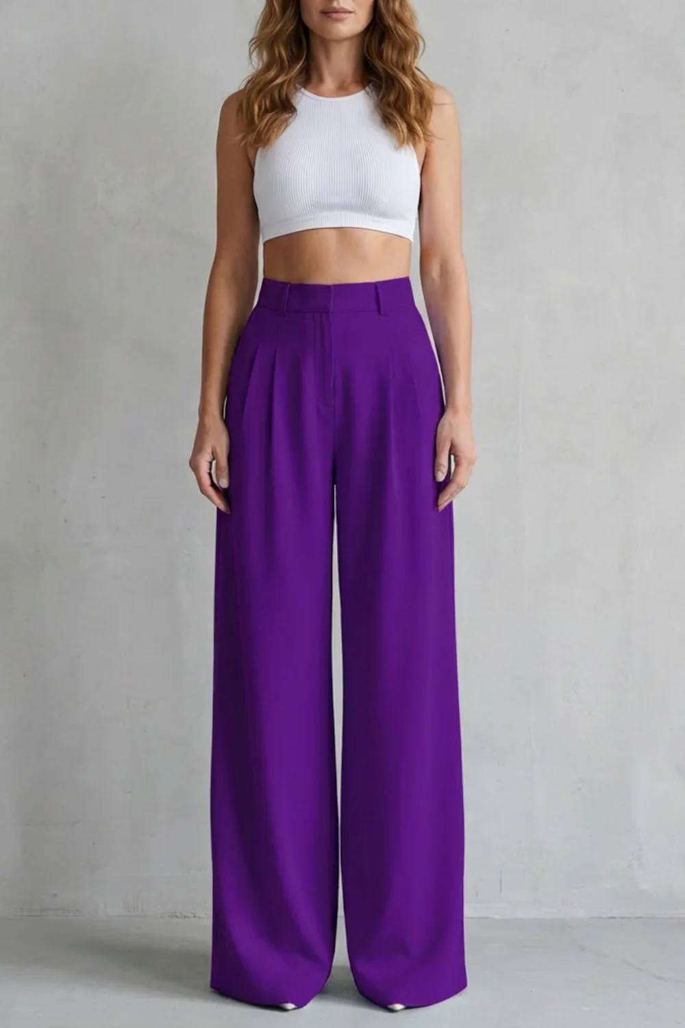 Lunévia – Flowing drape – Wide-leg tailored trousers - Image 15