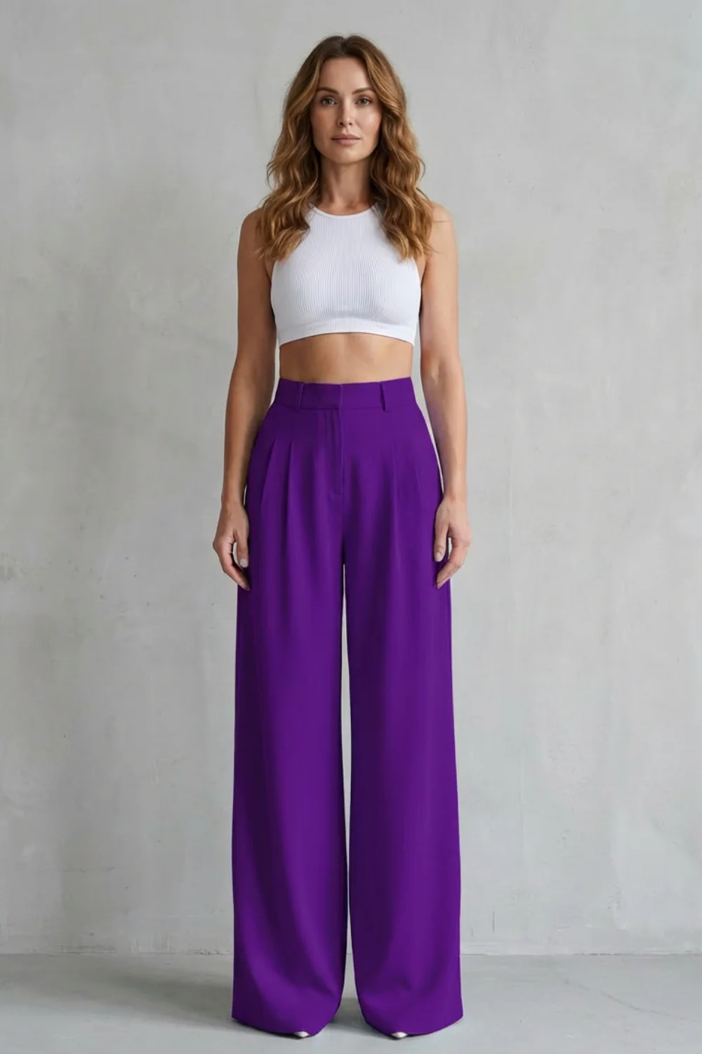 Lunévia – Flowing drape – Wide-leg tailored trousers - Image 16