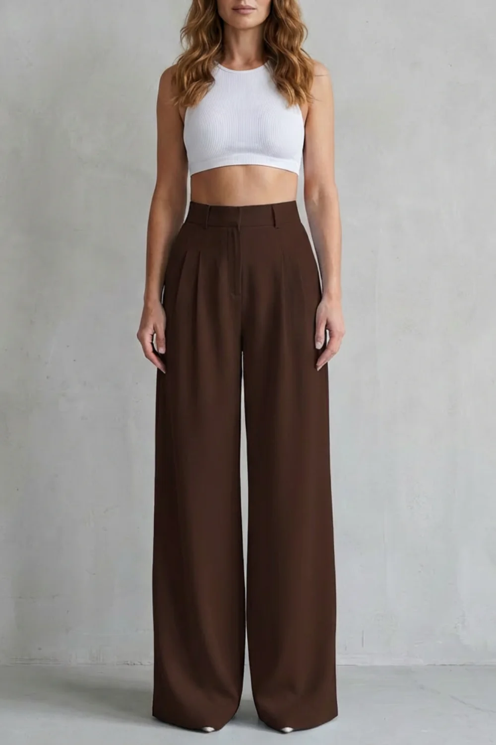Lunévia – Flowing drape – Wide-leg tailored trousers - Image 21