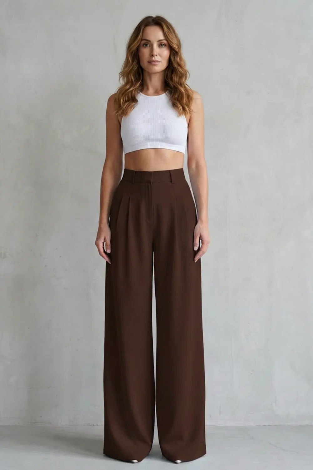 Lunévia – Flowing drape – Wide-leg tailored trousers - Image 22
