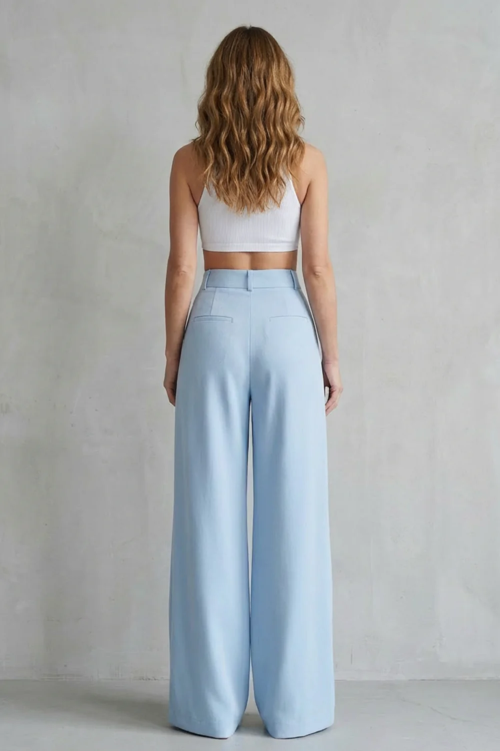 Lunévia – Flowing drape – Wide-leg tailored trousers - Image 4