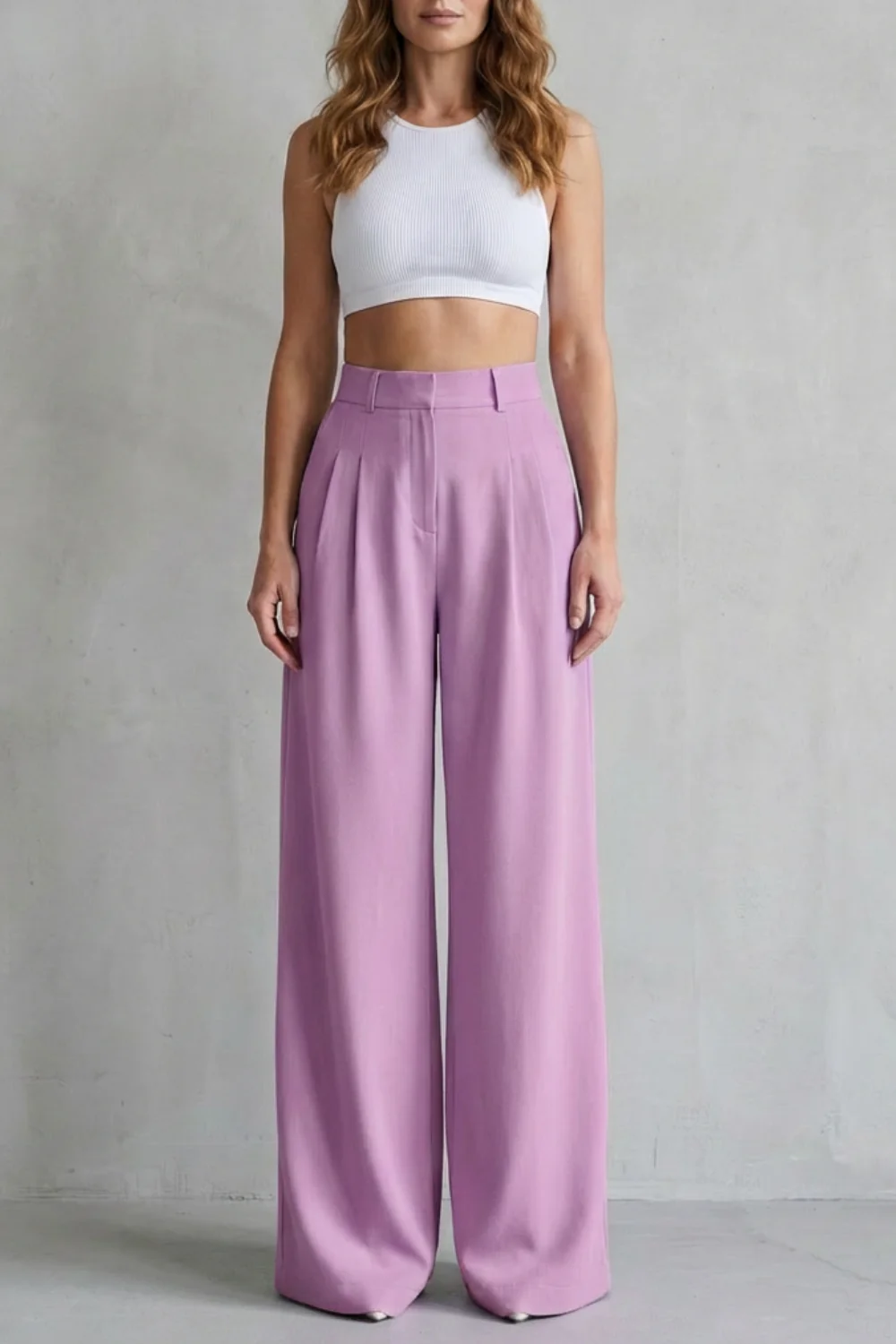 Lunévia – Flowing drape – Wide-leg tailored trousers - Image 5