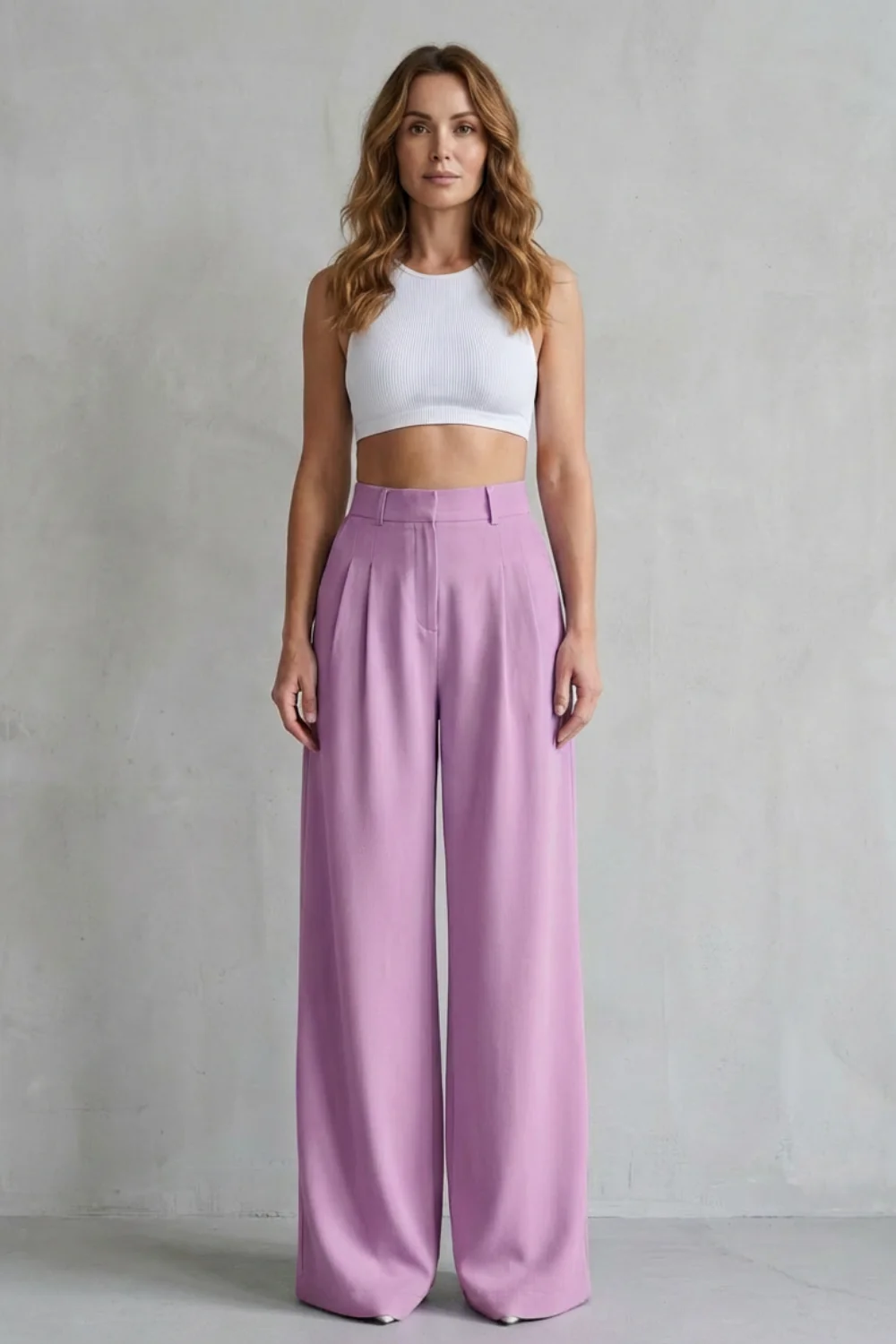 Lunévia – Flowing drape – Wide-leg tailored trousers - Image 6