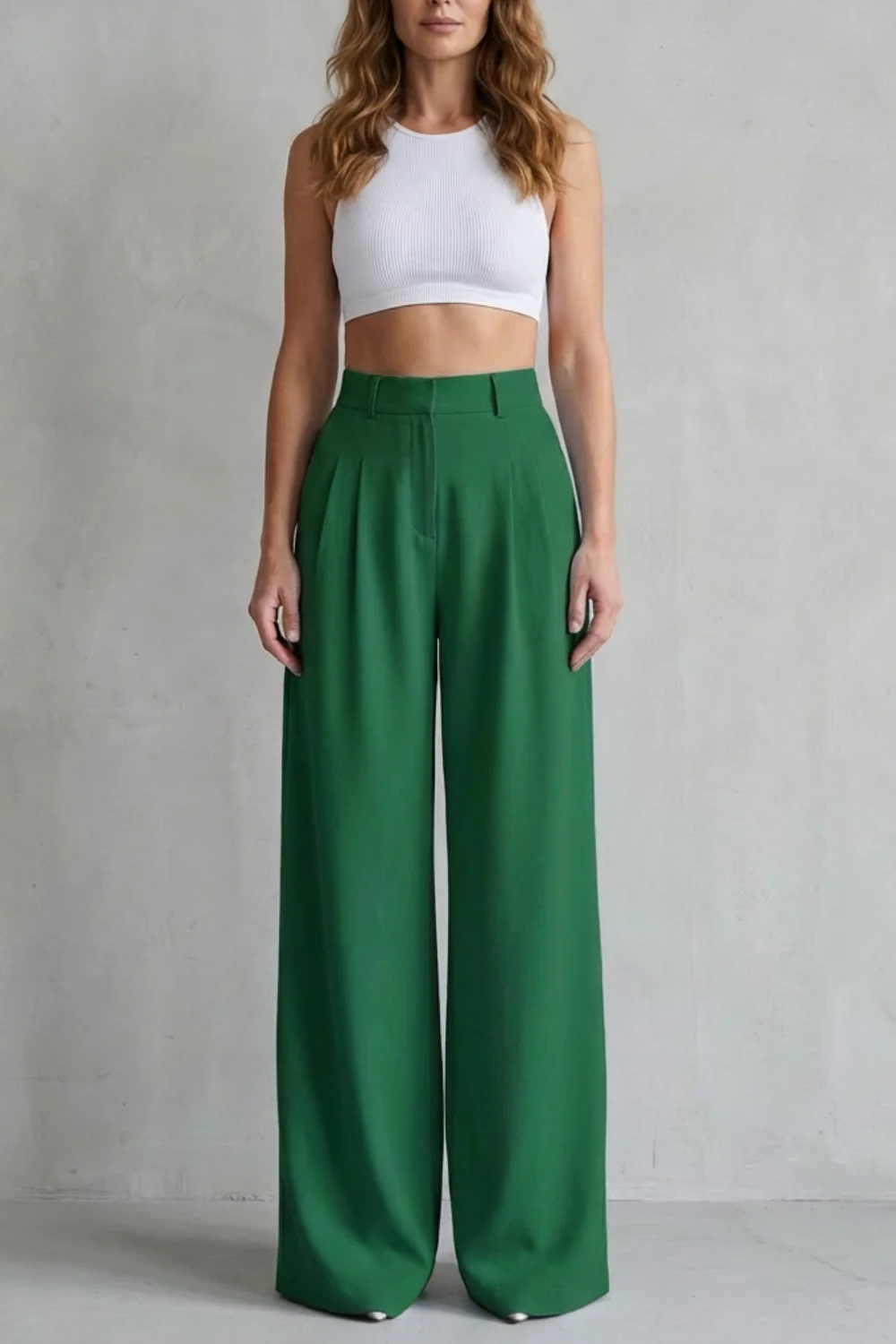 Lunévia – Flowing drape – Wide-leg tailored trousers - Image 7