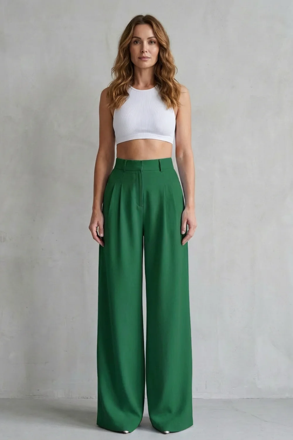 Lunévia – Flowing drape – Wide-leg tailored trousers - Image 8