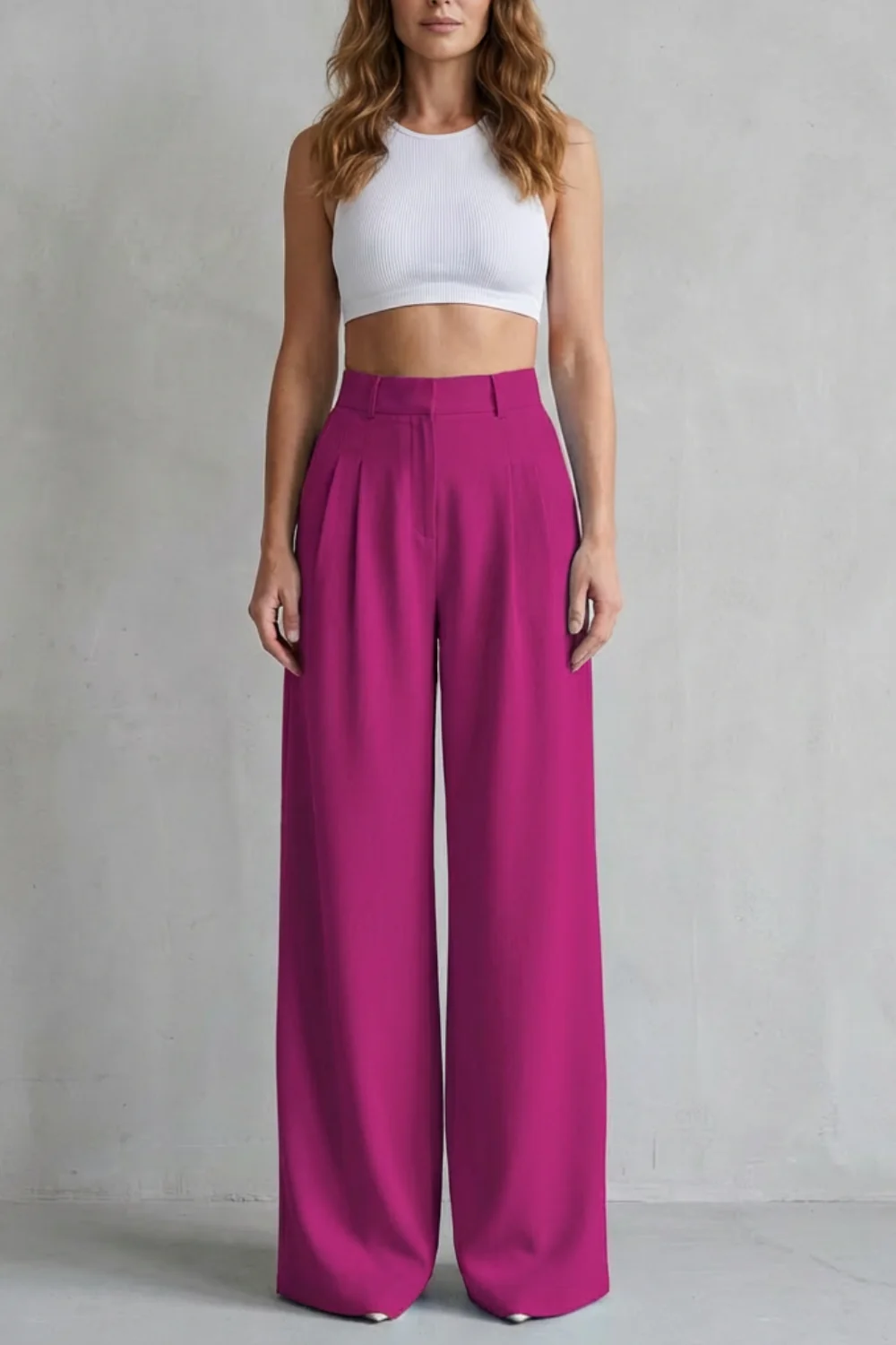 Lunévia – Flowing drape – Wide-leg tailored trousers - Image 9