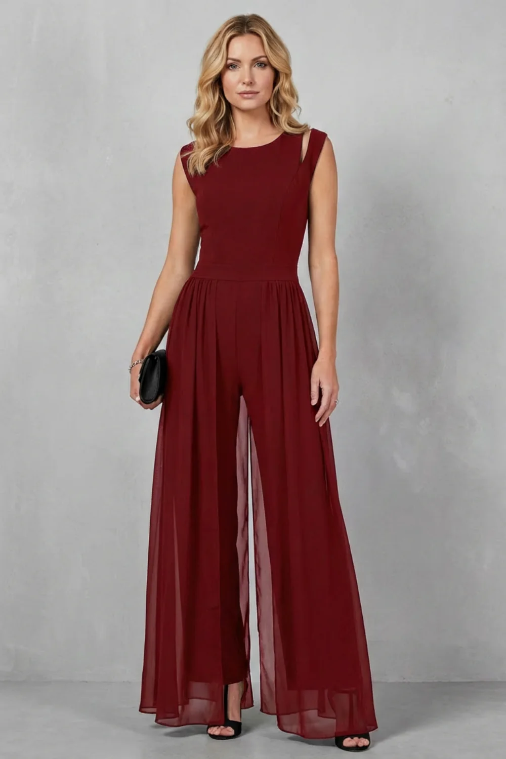Maelira – Sheer panel cutout – Evening jumpsuit - Image 10